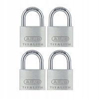 ZESTAW 4 KŁÓDEK ABUS TITALIUM 64TI/20 SYSTEM JEDNEGO KLUCZA
