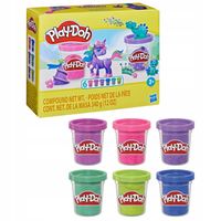 HASBRO Ciastolina Play-Doh kolekcja błyszczących kolorów 6 tub F9932