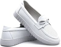 Damskie buty wsuwane American Club RL157 - białe 37