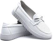 Damskie buty wsuwane American Club RL157 - białe 37