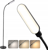 Lampa STOJĄCA PODŁOGOWA Signus LED 10W NOCNA 150cm regulacja światła CZARNA