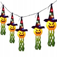 Dekoracyjna Girlanda na Halloween Świecące Dynie LED 3 m