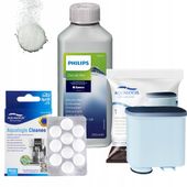 ZESTAW do PHILIPS SAECO Odkamieniacz CA6700 Tabletki Filtr wody AquaClean
