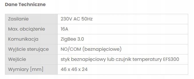 Sterownik ENGO CONTROLS ZigBee 16A do pieca dwufunkcyjnego zdjęcie 3