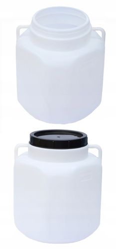 BECZKA PLASTIKOWA na wodę DO KISZENIA KAPUSTY OGÓRKÓW 50L KWADRATOWA atest na Arena.pl