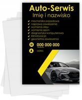 ulotki A6 reklamowe firmowe 5000 szt różne wzory AUTO SERWIS