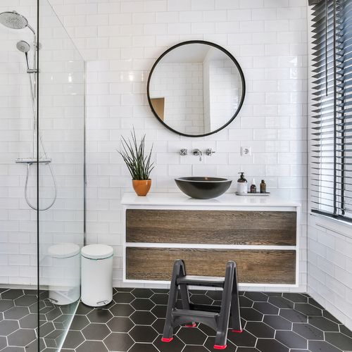 Taboret odcienie szarości 58 cm na Arena.pl