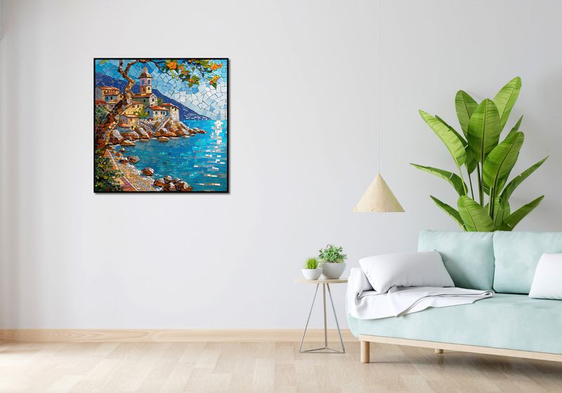 Plakat 80x80cm Mozaikowa Układanka zdjęcie 4