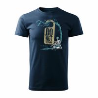 Koszulka na ryby dla wędkarza wędkarska fishing wędkarz męska granatowa REGULAR XXL