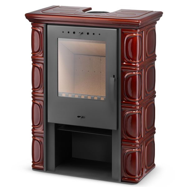 PIEC KAFLOWY kominek koza stalowy wkład ELDUR BROWN zdjęcie 3