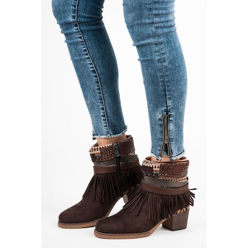 Zamszowe Botki Boho r.39 na Arena.pl