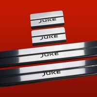Listwa progowa NISSAN JUKE Stal nierdzewna 304 połysk z czarnymi literami