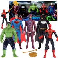 FIGURKI AVENGERS DUŻY ZESTAW 5w1 FIGURKA SPIDERMAN BATMAN HULK SUPERMAN