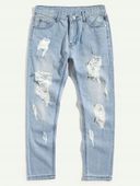 SHEIN JASNE SPODNIE JEANSOWE MĘSKIE R34 D332083