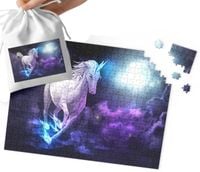 PUZZLE TRADYCYJNE - JEDNOROŻEC WZORY DLA DZIEWCZYNKI 110EL + WORECZEK