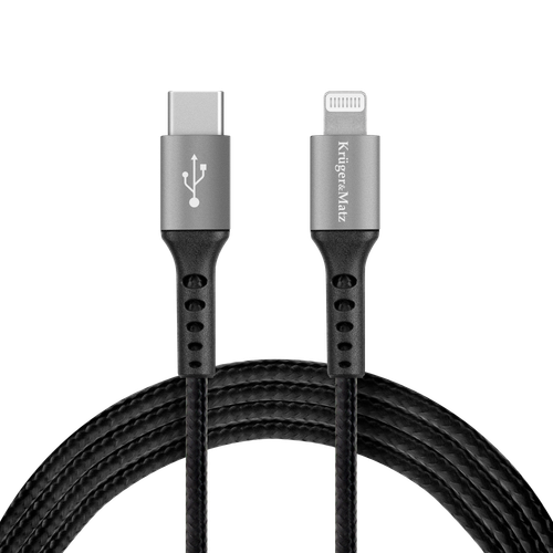 Kabel USB-C Lightning MFI iPhone 1m 15W KrugerMatz na Arena.pl
