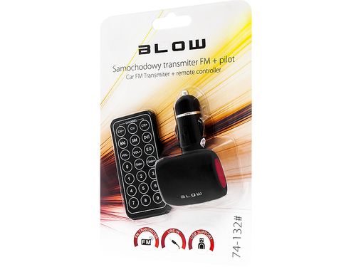 Transmiter FM BLOW USB SD/MMC czerwony + pilot na Arena.pl