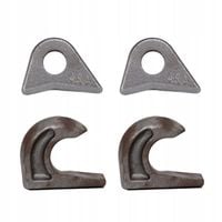 HAK RYGIEL ŁYŻKI ŁADOWACZA TURA ZESTAW 2x Rygiel + 2x Hak euroramka