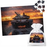 PUZZLE TRADYCYJNE - CZOŁG WOJSKO ARMIA - 96 el