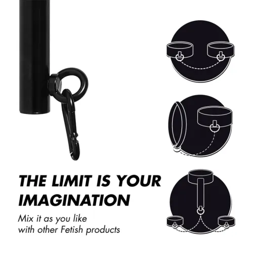 fetish submissive regulowany separator z 4 elementami, 62 cm, czarny na Arena.pl