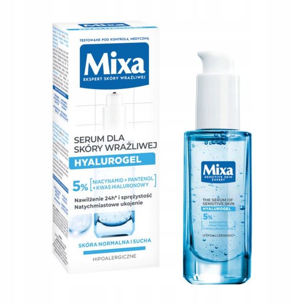 Serum Do Twarzy Z Kwasem Hialuronowym Zestaw 2x Mixa Hyalurogel 30ml zdjęcie 3