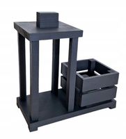 lampion z osłonką na doniczkę antracyt grafit