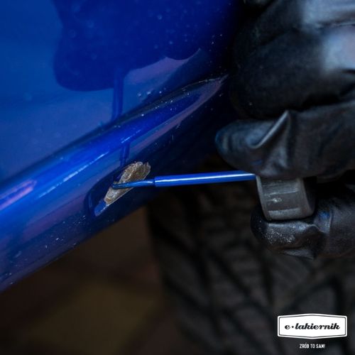 lakier zaprawka + bezbarwny zaprawkowy samochodowy bmw 416 carbon black na Arena.pl