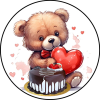 Opłatek na tort Urodziny Roczek Chrzest Miś Misiu