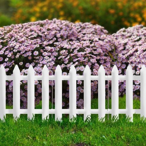 Płotek ogrodowy biały 30x30 cm 10 szt. na Arena.pl