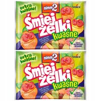nimm2 Śmiejżelki kwaśne Żelki owocowe wzbogacone witaminami 100 g x 2 sztuk