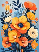 Plakat 60x80cm Kwiatowy Majestat
