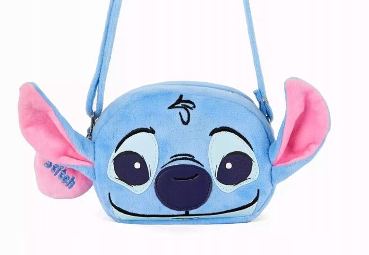 Disney Torebka welurowa na ramię mała STITCH na pasku 3D zdjęcie 1