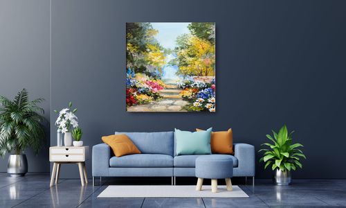 OBRAZ NA PŁÓTNIE 079 Park 70x70cm na Arena.pl