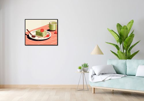 Plakat 76x60,5cm Deser Matcha na Arena.pl