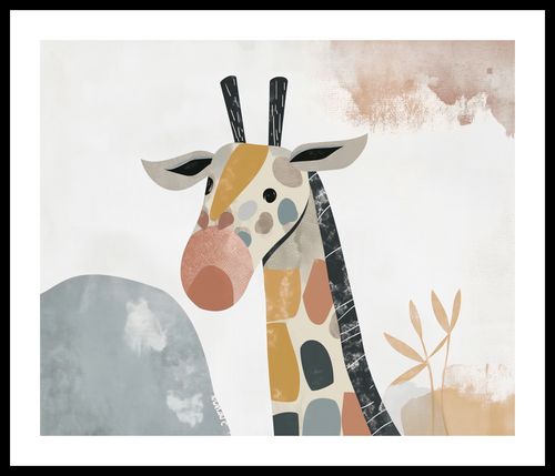 Plakat 60x50cm Żyrafa Bambino na Arena.pl