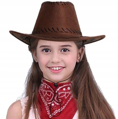 strój KOWBOJA KOWBOJKI KOWBOJKA kapelusz kowbojski + bandamka 8-99 lat na Arena.pl