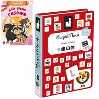 Magnetyczna układanka Polski Alfabet Magnetibook + Malowanka Gratis