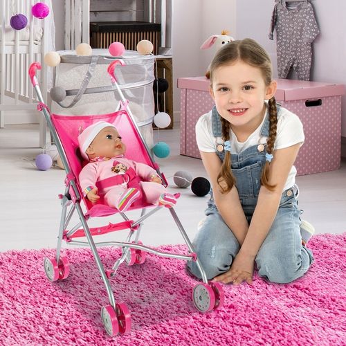 WÓZEK DLA LALEK SPACERÓWKA PARASOLKA JEDNOROŻEC LEKKI SKŁADANY SPACEROWY na Arena.pl