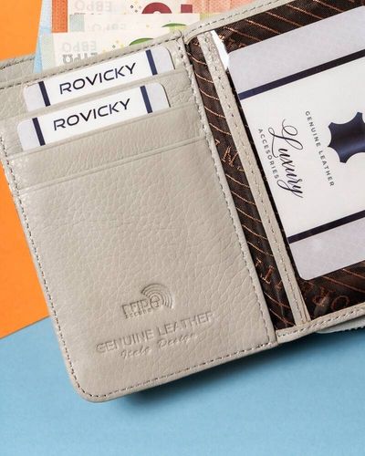 skórzany portfel damski na zatrzask i suwak - lorenti na Arena.pl