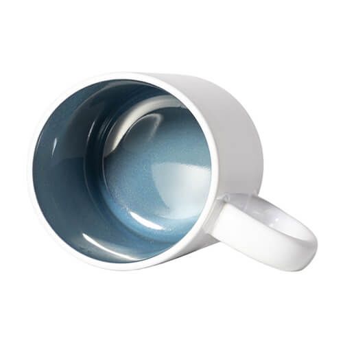 Kubek 330 ml ze szkliwionym wnętrzem do sublimacji - niebieski na Arena.pl