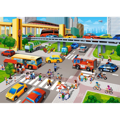 PUZZLE 60EL. CITY RUSH na Arena.pl