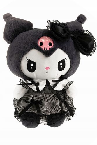 HELLO KITTY KUROMI MASKOTKA PLUSZAK ZABAWKA CZARNA SUKIENKA KOTEK 25CM na Arena.pl