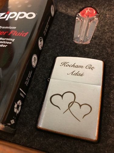 ZIPPO zapalniczka z200 pudełko drewniane GRAWER RR na Arena.pl
