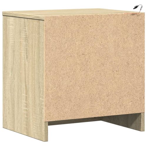 Szafka nocna z LED, kolor dąb sonoma, materiał drewnopochodny na Arena.pl