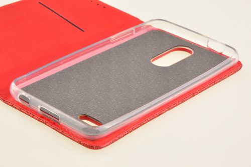 Etui Smart Brokat do LG K9 / K8 2018 czerwony na Arena.pl