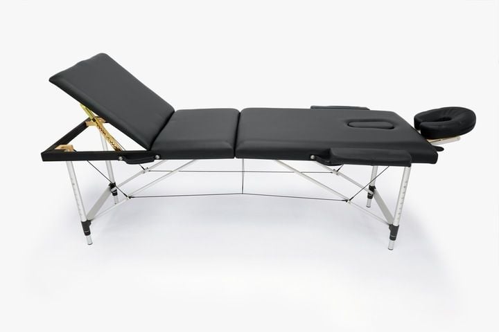 Łóżko Stół Masażu Składany Przenośny Aluminiowy 3 Segmentowy Leżanka zdjęcie 11