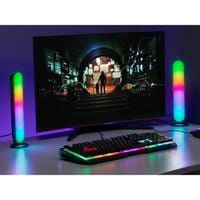 Emaga Lampka Biurkowa Tracer RGB Ambience - Smart Flow Czarny Wielokolorowy