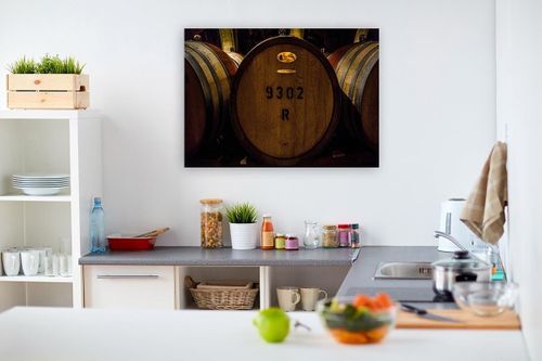Obraz na płótnie - Canvas, Beczki wina 60x40 na Arena.pl