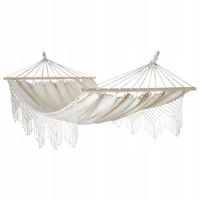 HAMAK BOHO turystyczny OGRODOWY huśtawka duży SOLIDNY wygodny 200x150 cm