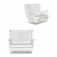 Sofa kanapa uszak Gaja ekoskóra skandynawska Family Meble biała